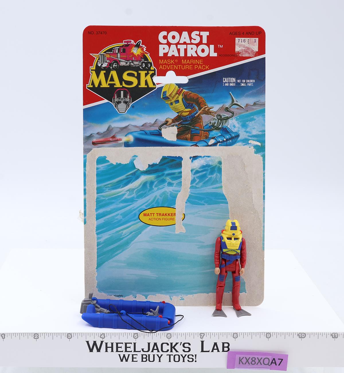 Coast Patrol W/Matt Trakker 100% Complete W/Cardback MASK M.A.S.K. 1986 Vintage