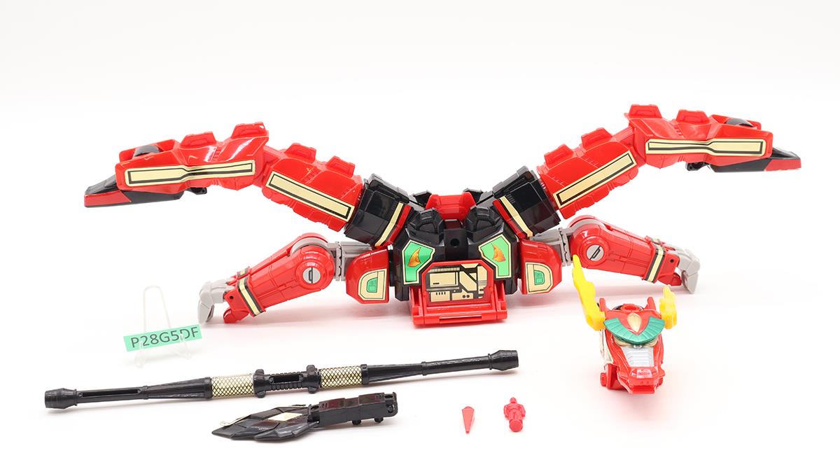 Red Dragon Thunderzord 100% Complete Power Rangers 1994 Bandai Vintage