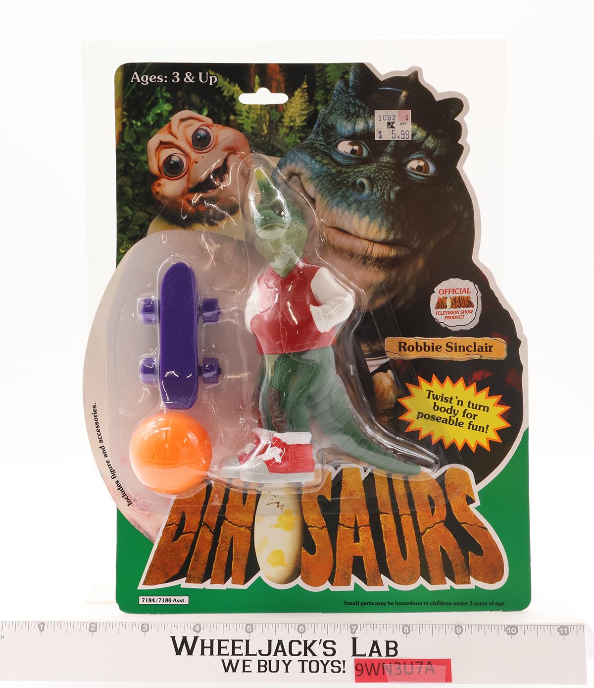 Robbie Sinclair Dinosaurs TV Show Disney 1991 Hasbro Action Figure NEW SEALED