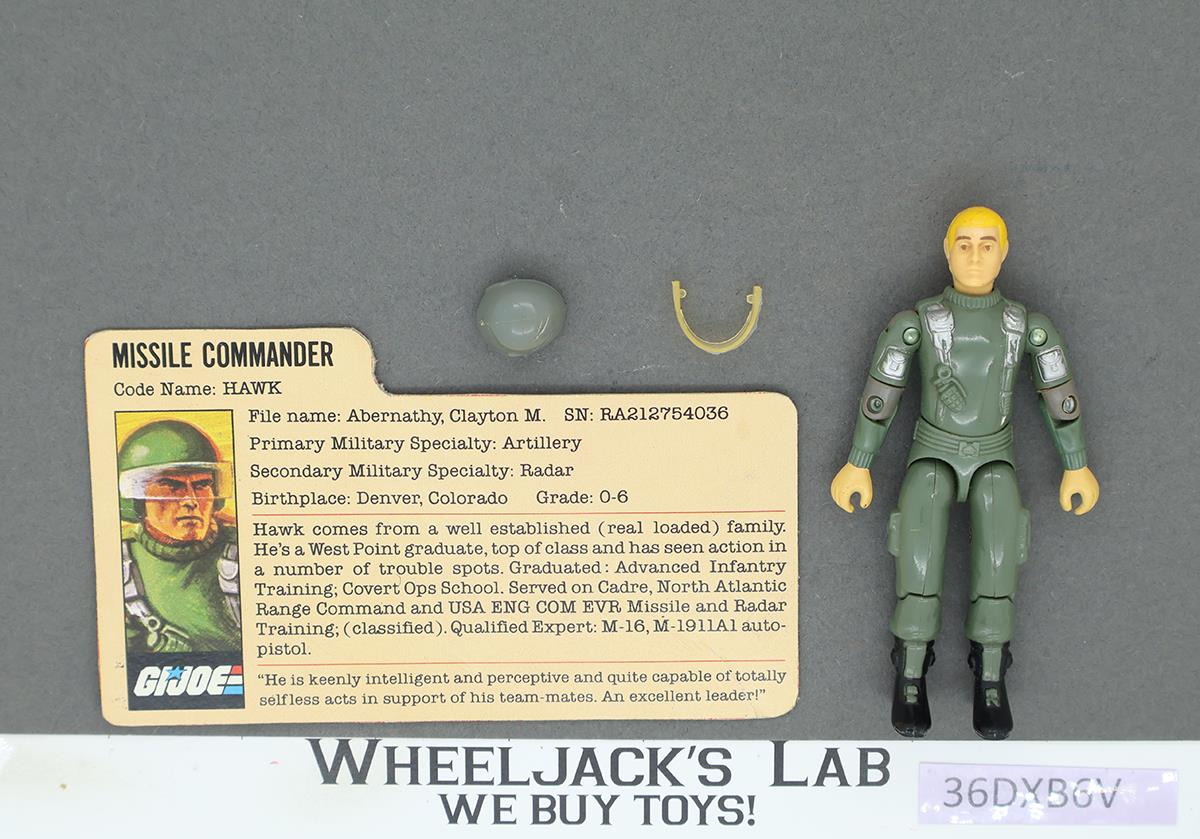 Hawk V1.5 Swivel Arms 100% Complete G.I. Joe 1983 Hasbro Vintage Action Figure