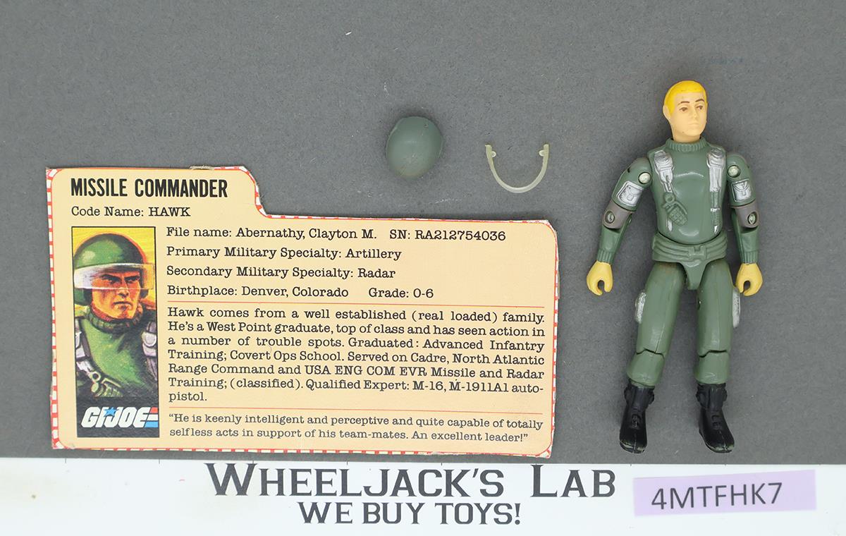 Hawk V1.5 Swivel Arms 100% Complete G.I. Joe 1983 Hasbro Vintage Action Figure