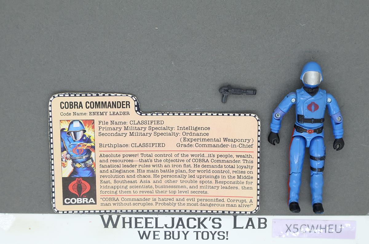 Cobra Commander V1.5 100% Complete 1983 G.I. Joe Hasbro Vintage Action Figure