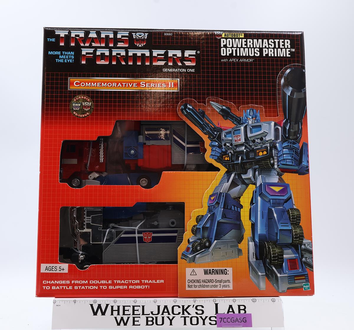Powermaster Optimus Prime Transformers Commemorative Series Hasbro NEW SEALED