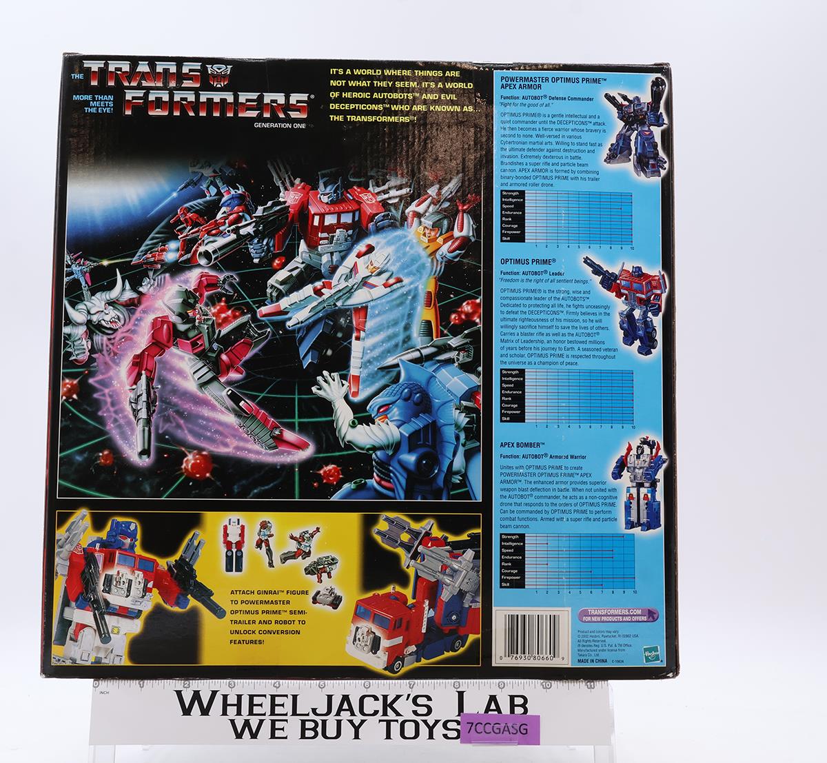 Powermaster Optimus Prime Transformers Commemorative Series Hasbro NEW SEALED