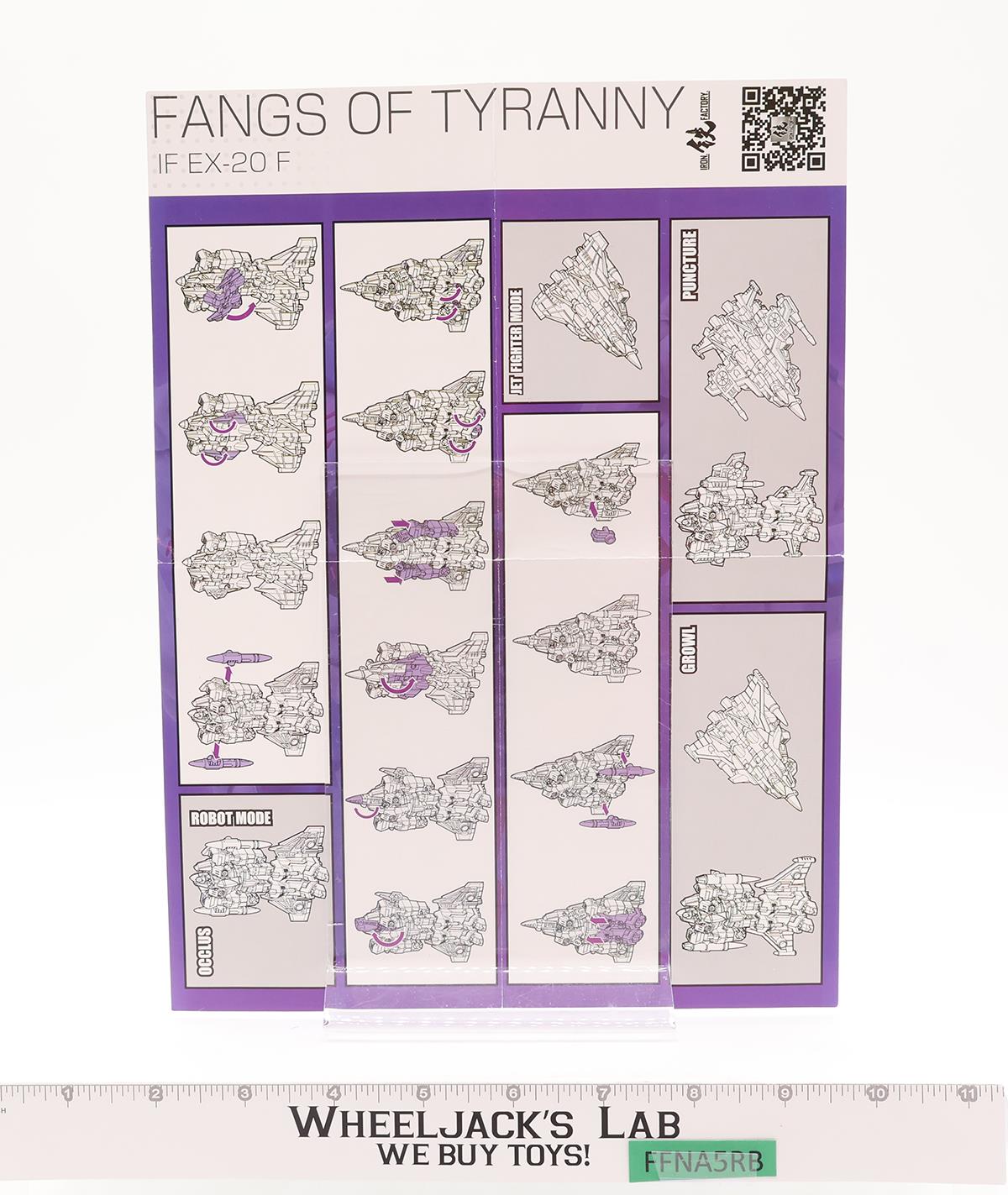 IF EX-20F Fangs of Tyranny Third Party Iron Factory Action Figure Set NEW MIB