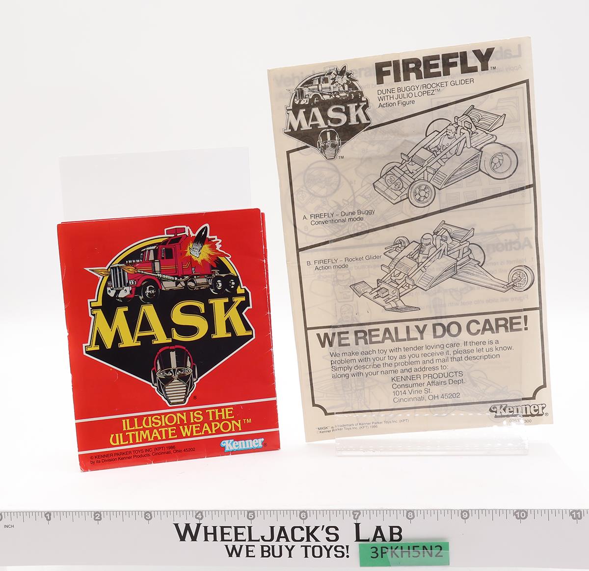 Firefly Julio Lopez 100% Complete W/Box MASK 1986 Kenner Vintage Action Vehicle