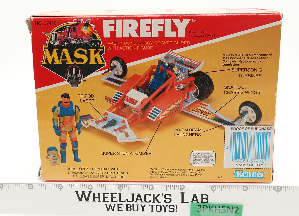 Firefly Julio Lopez 100% Complete W/Box MASK 1986 Kenner Vintage Action Vehicle