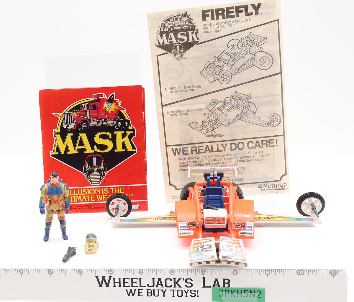 Firefly Julio Lopez 100% Complete W/Box MASK 1986 Kenner Vintage Action Vehicle