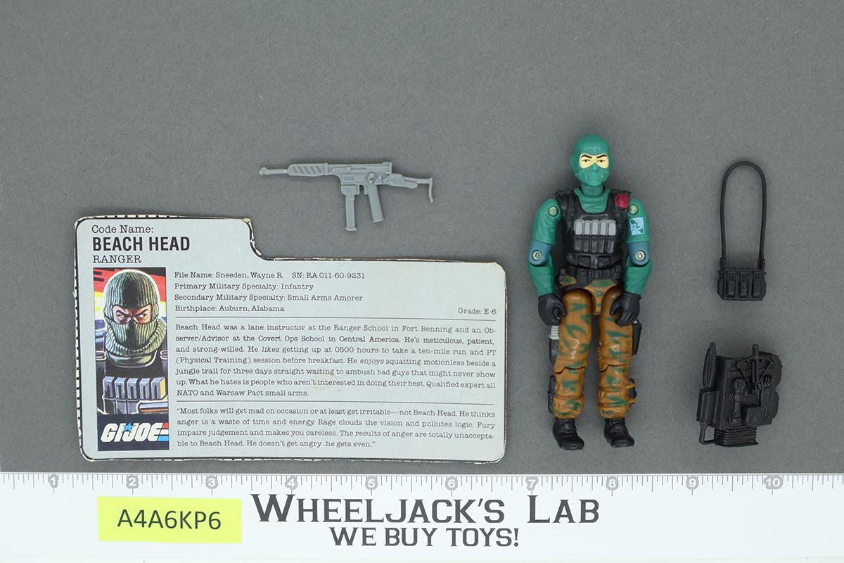 Beach Head V1 100% Complete G.I. Joe 1986 Hasbro Vintage Action Figure