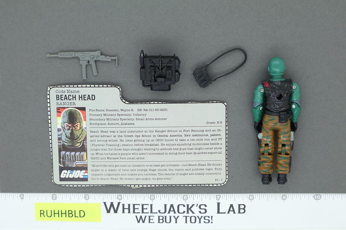 Beach Head V1 100% Complete G.I. Joe 1986 Hasbro Vintage Action Figure