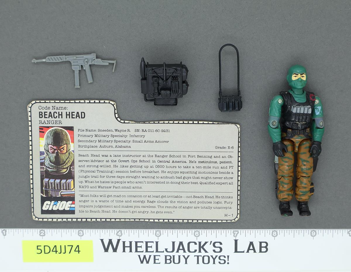 Beach Head V1 100% Complete G.I. Joe 1986 Hasbro Vintage Action Figure