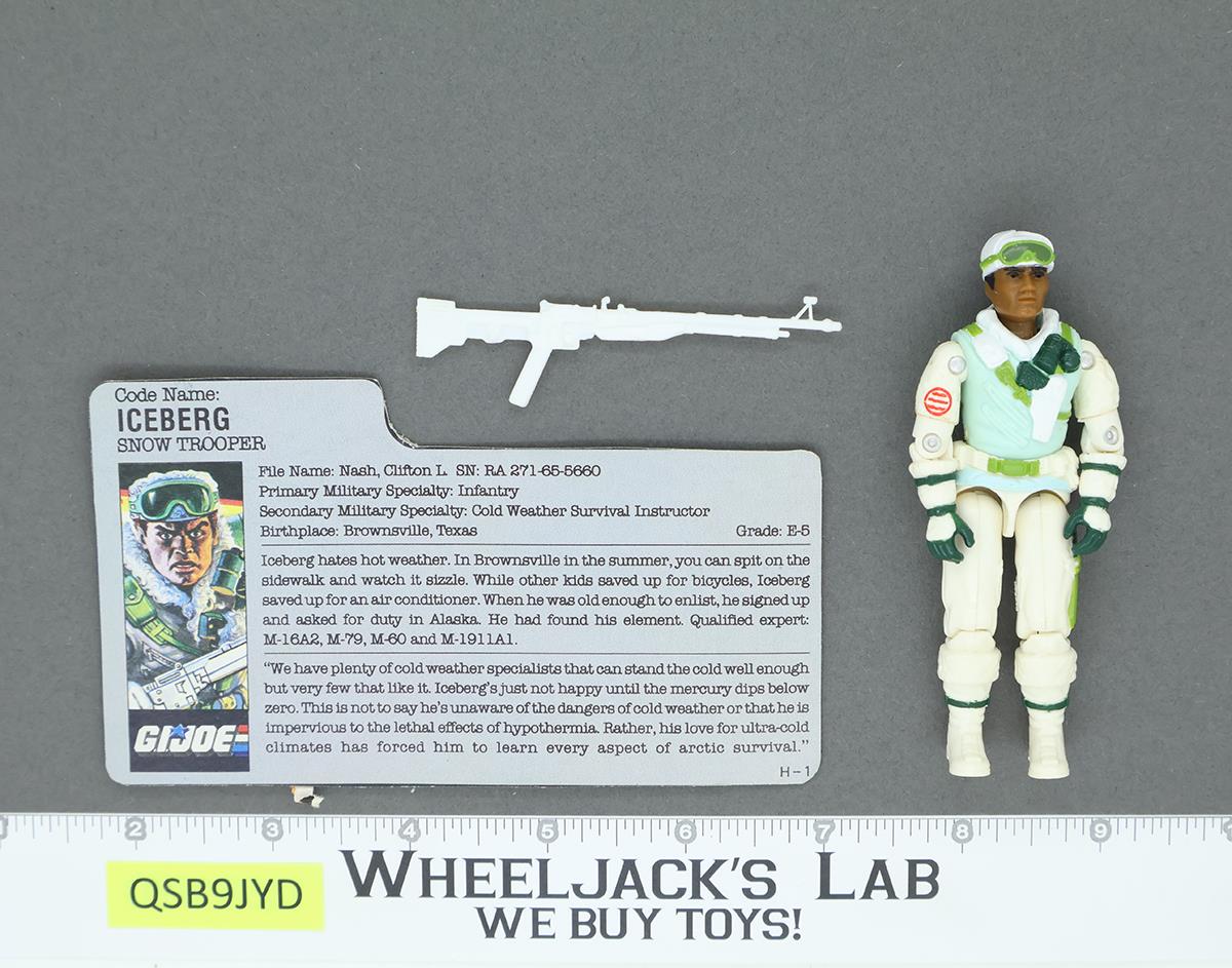 Iceberg V1 100% Complete G.I. Joe 1986 Hasbro Vintage Action Figure