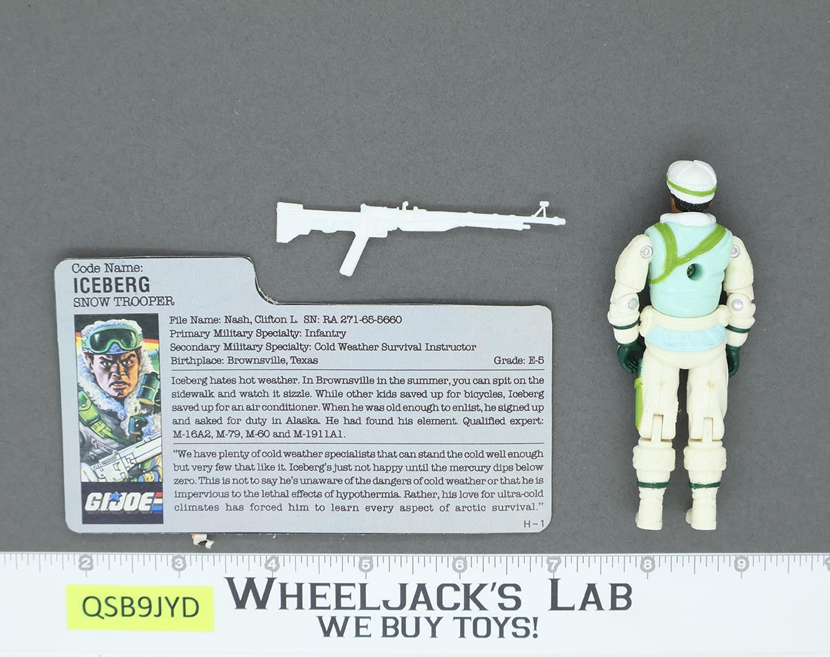Iceberg V1 100% Complete G.I. Joe 1986 Hasbro Vintage Action Figure