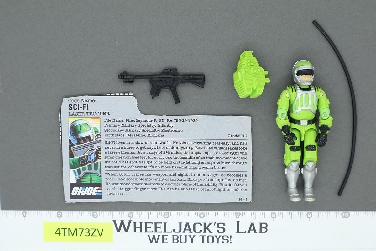 Sci-Fi V1 100% Complete G.I. Joe 1986 Hasbro Vintage Action Figure