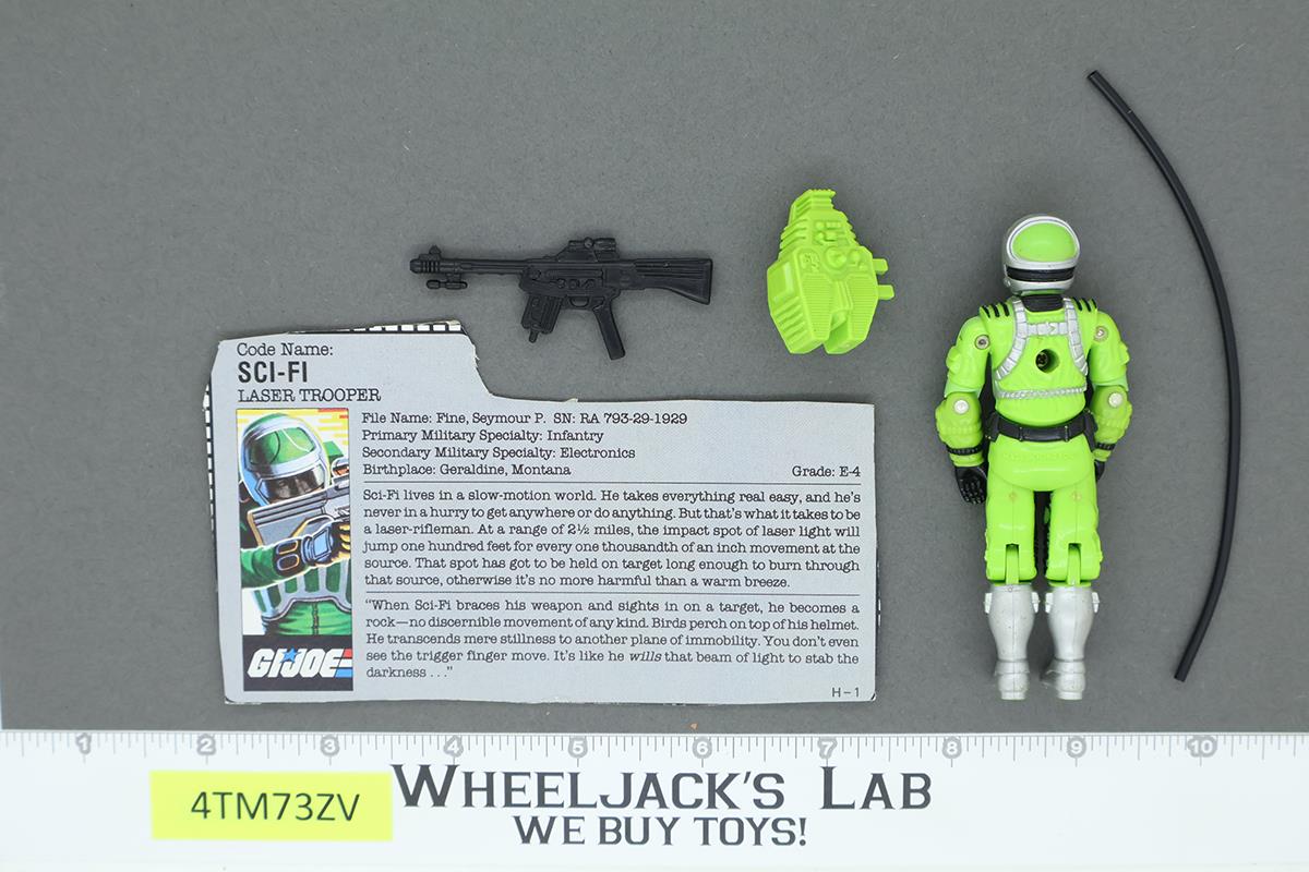 Sci-Fi V1 100% Complete G.I. Joe 1986 Hasbro Vintage Action Figure