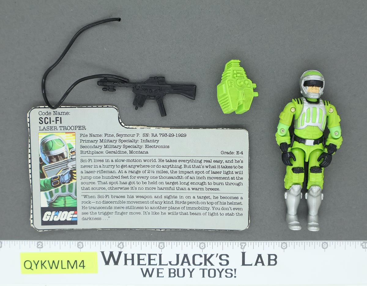 Sci-Fi V1 100% Complete G.I. Joe 1986 Hasbro Vintage Action Figure