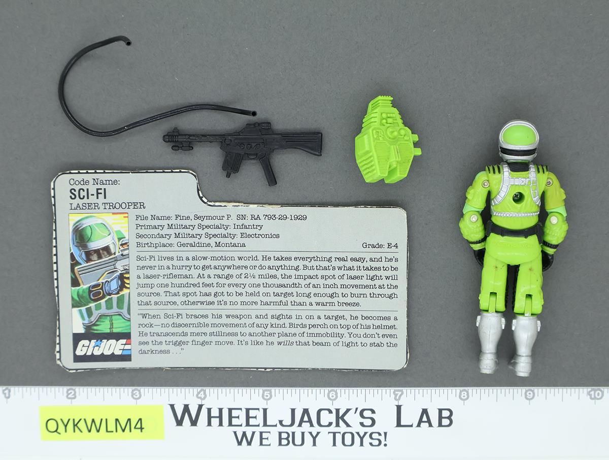 Sci-Fi V1 100% Complete G.I. Joe 1986 Hasbro Vintage Action Figure