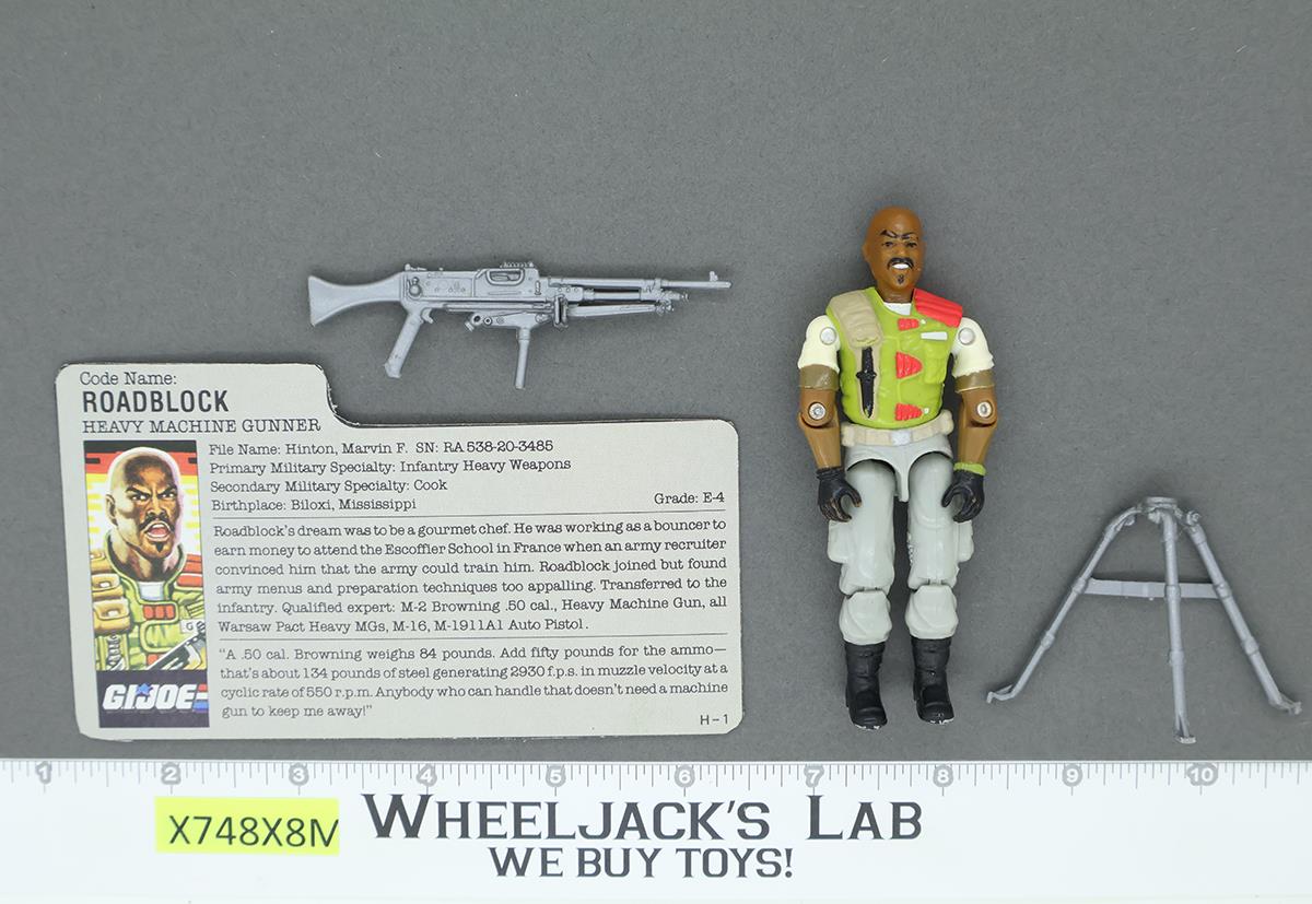 Roadblock V2 100% Complete G.I. Joe 1986 Hasbro Vintage Action Figure
