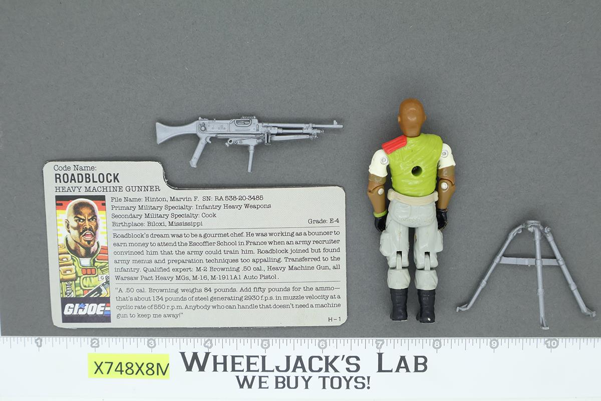 Roadblock V2 100% Complete G.I. Joe 1986 Hasbro Vintage Action Figure