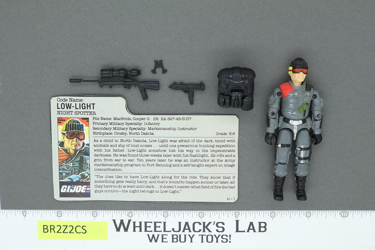 Low-Light V1 100% Complete G.I. Joe 1986 Hasbro Vintage Action Figure