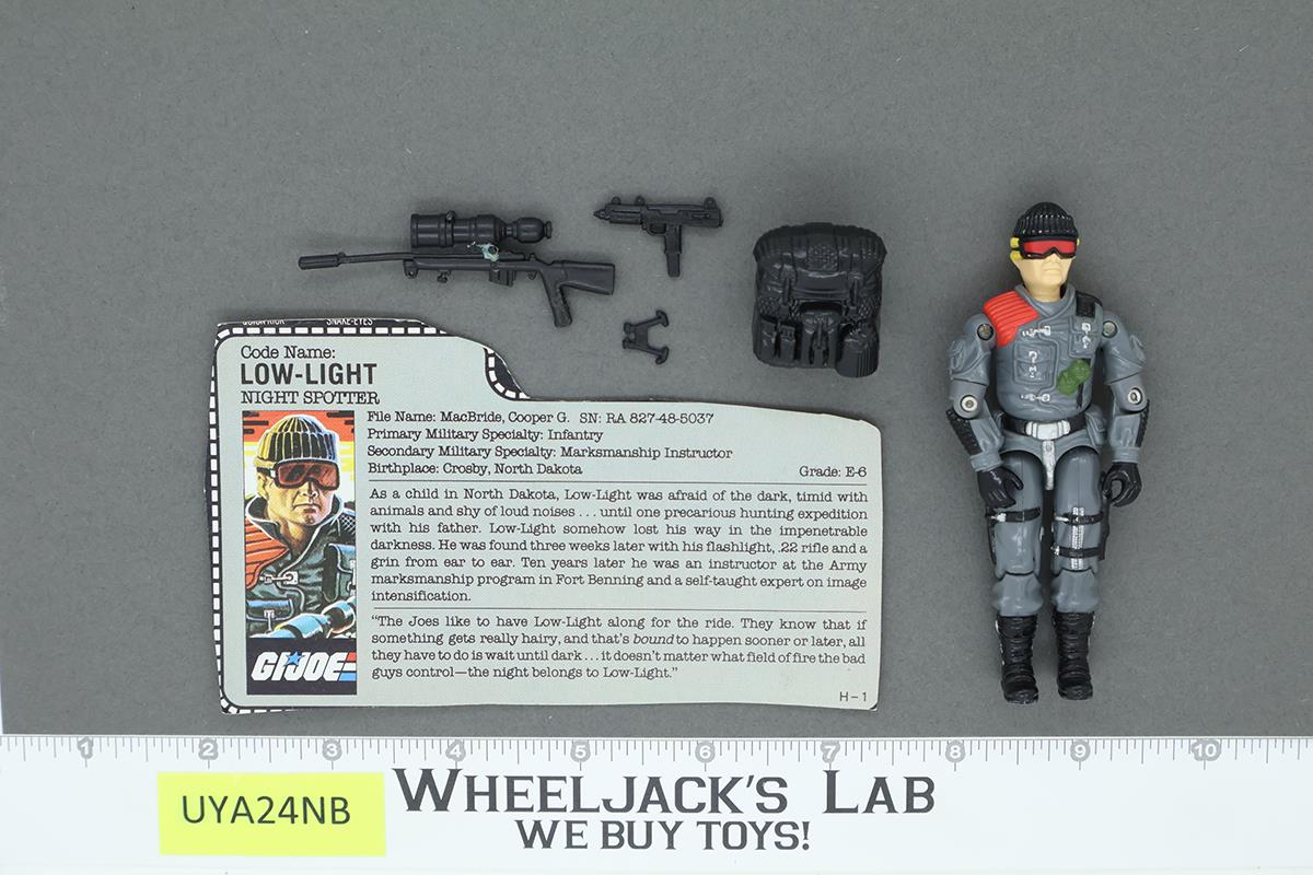 Low-Light V1 100% Complete G.I. Joe 1986 Hasbro Vintage Action Figure