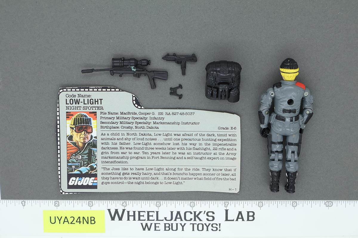 Low-Light V1 100% Complete G.I. Joe 1986 Hasbro Vintage Action Figure