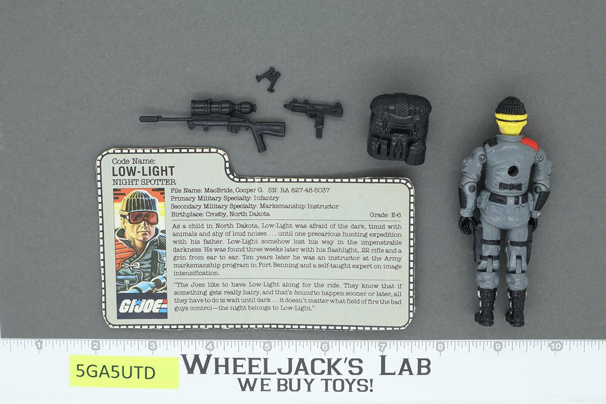 Low-Light V1 100% Complete G.I. Joe 1986 Hasbro Vintage Action Figure