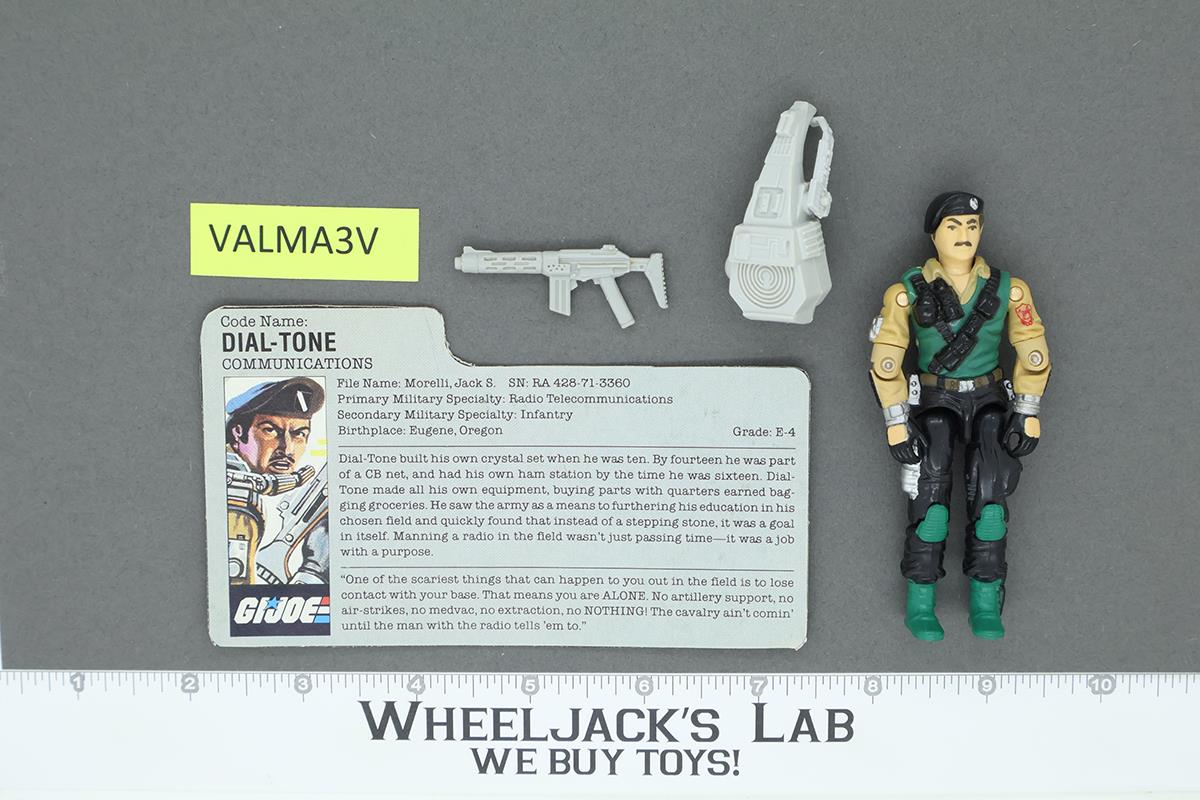 Dial-Tone V1 100% Complete G.I. Joe 1986 Hasbro Vintage Action Figure