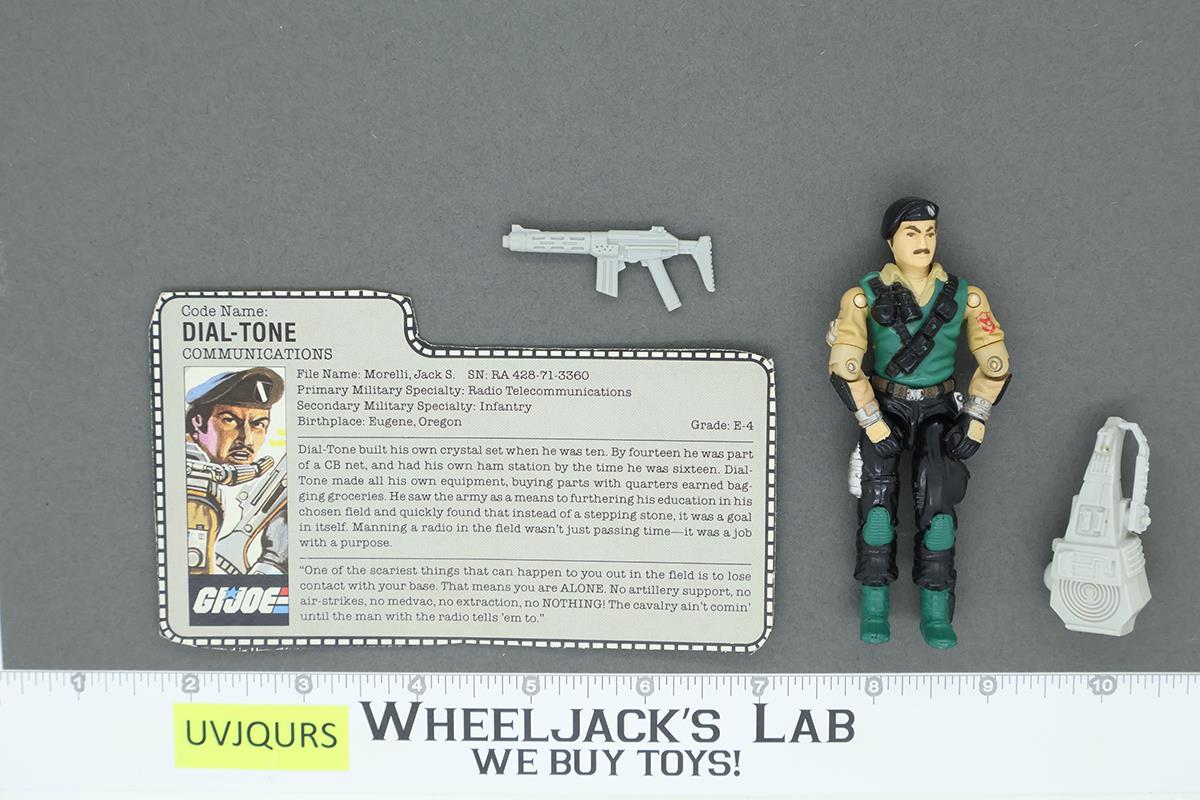 Dial-Tone V1 100% Complete G.I. Joe 1986 Hasbro Vintage Action Figure