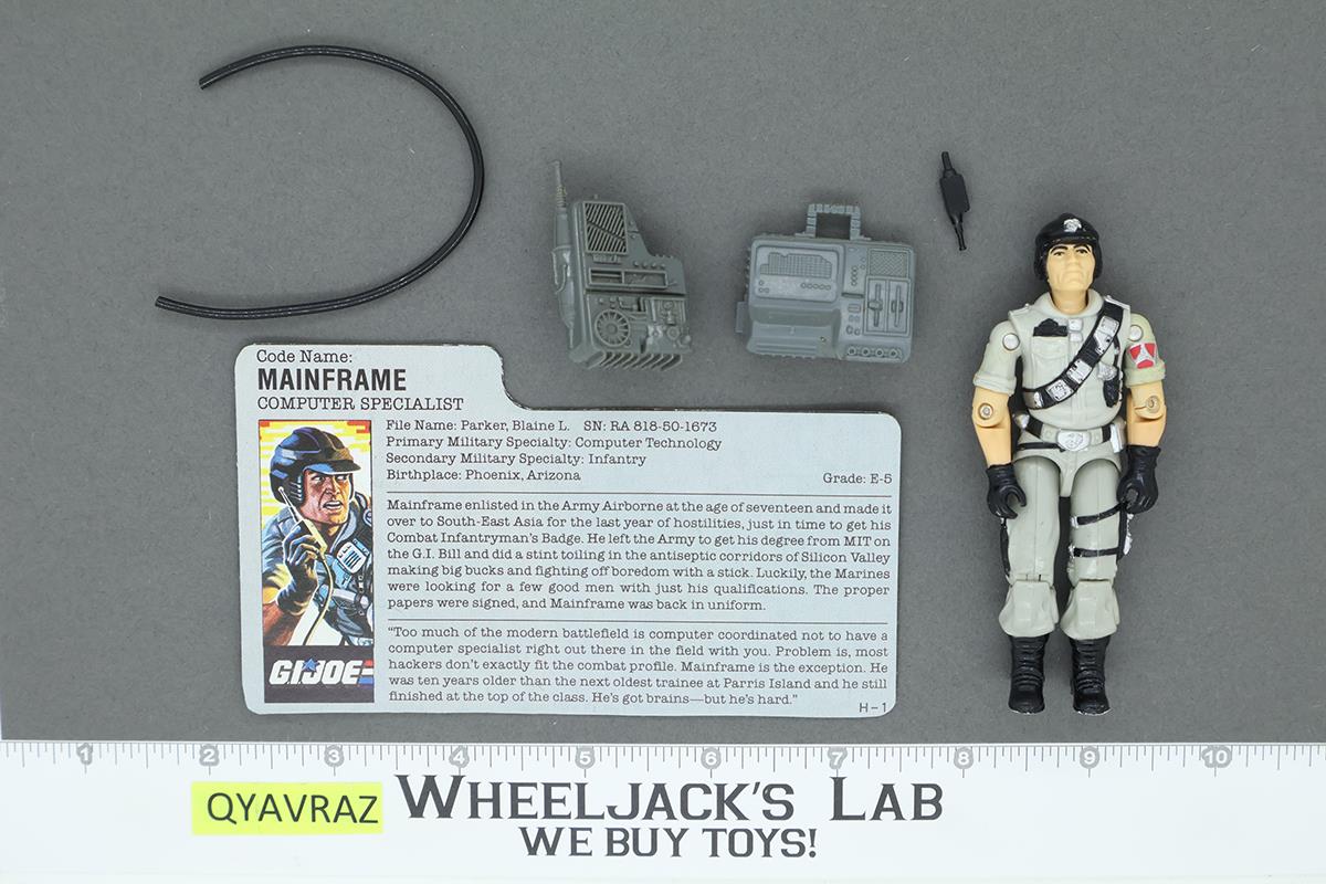 Mainframe V1 100% Complete G.I. Joe 1986 Hasbro Vintage Action Figure