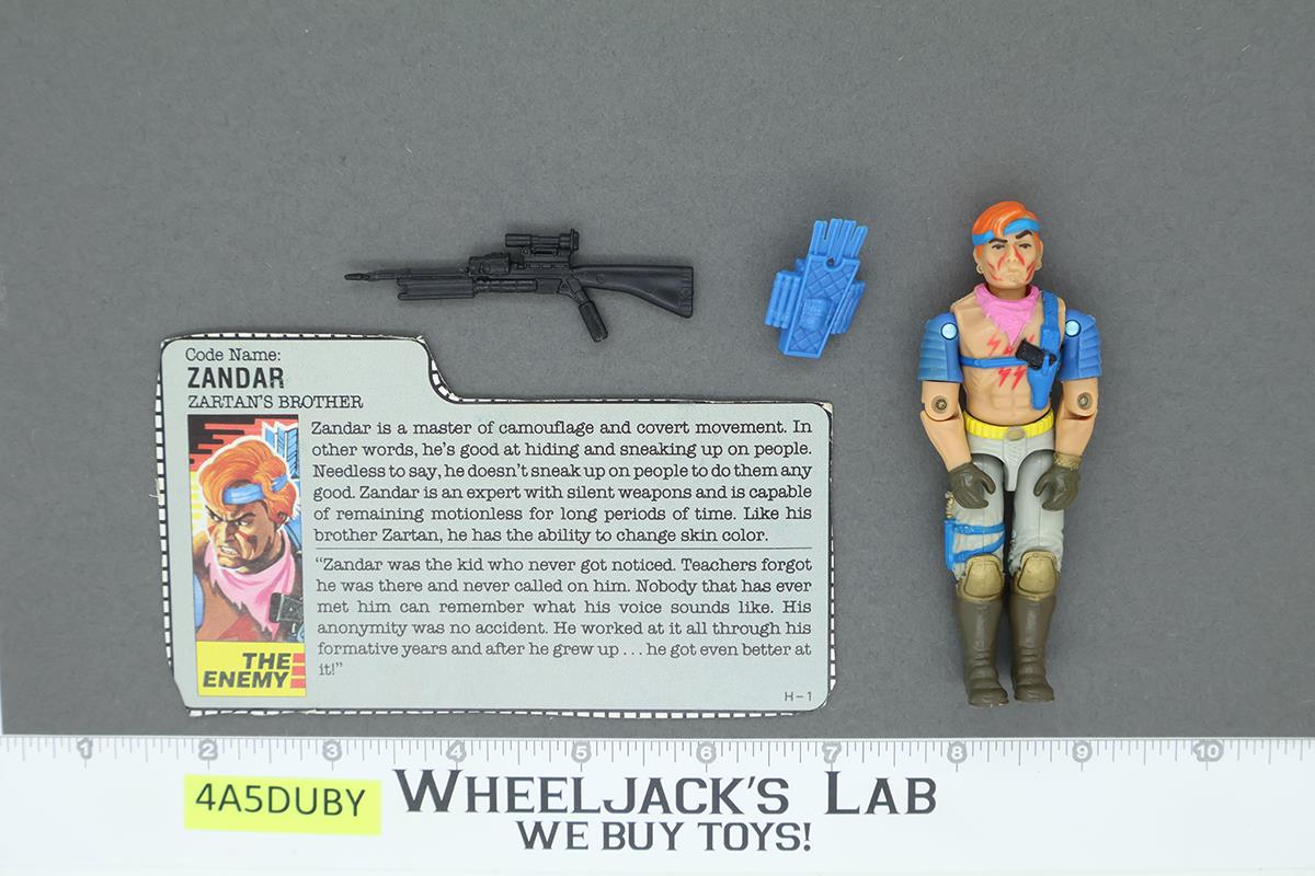 Zandar V1 100% Complete G.I. Joe 1986 Hasbro Vintage Action Figure