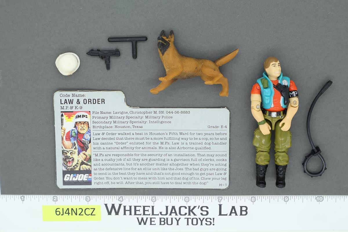 Law & Order V1 100% Complete G.I. Joe 1987 Hasbro Vintage Action Figure