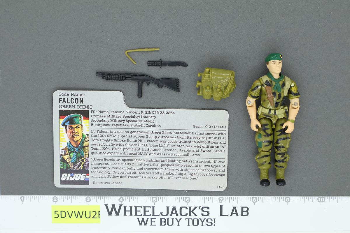 Falcon V1 100% Complete G.I. Joe 1987 Hasbro Vintage Action Figure