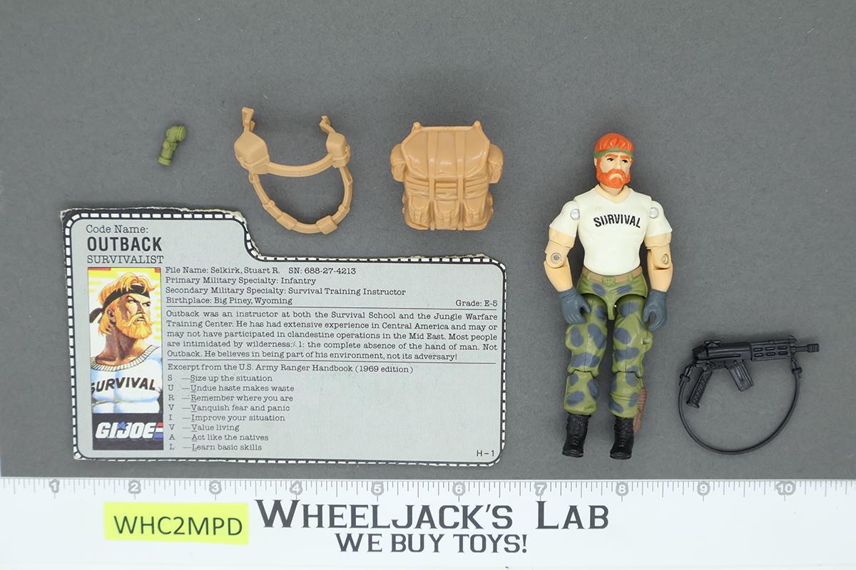 Outback V1 100% Complete G.I. Joe 1987 Hasbro Vintage Action Figure