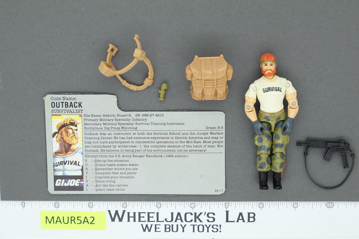 Outback V1 100% Complete G.I. Joe 1987 Hasbro Vintage Action Figure
