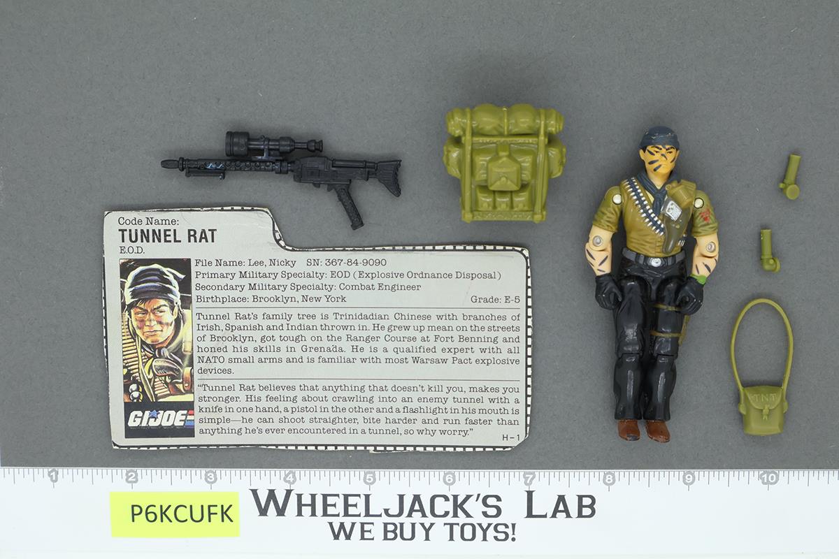 Tunnel Rat V1 100% Complete 1987 G.I. Joe Hasbro Vintage Action Figure