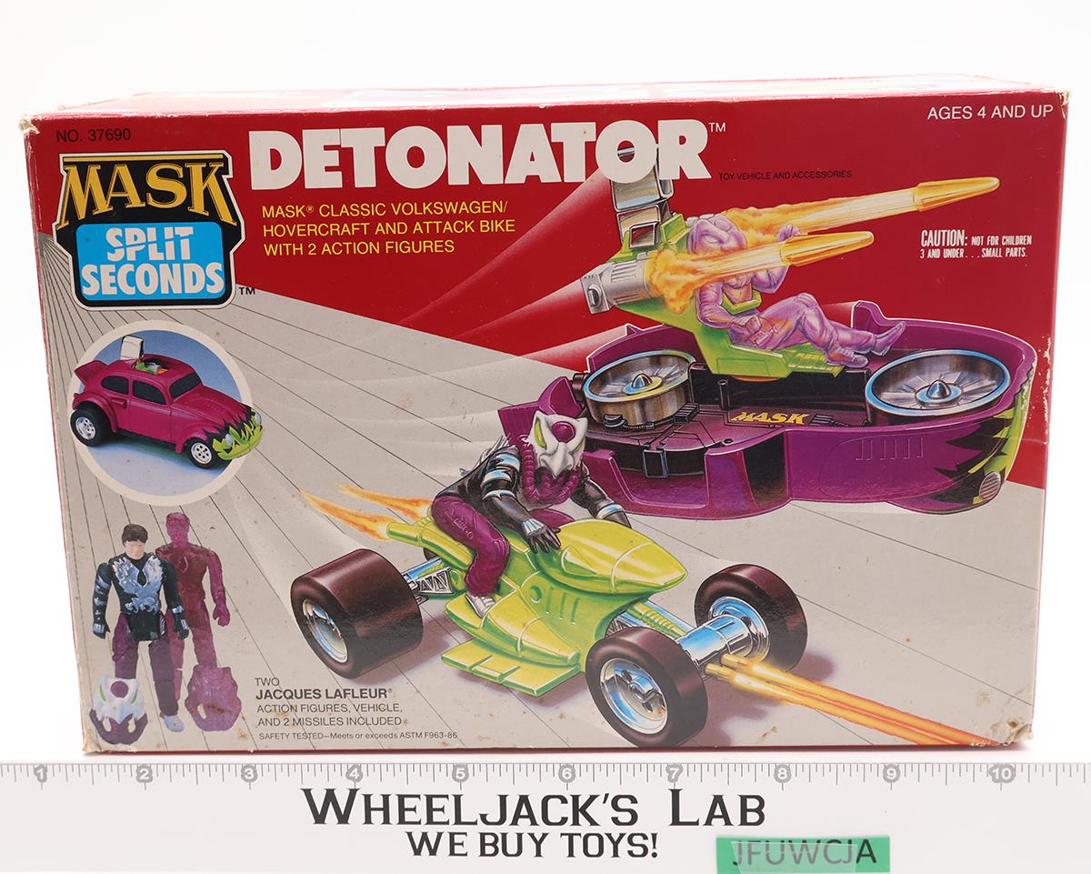 Detonator Jacques LaFleur 100% Complete W/BOX MASK M.A.S.K. 1987 Kenner Vintage