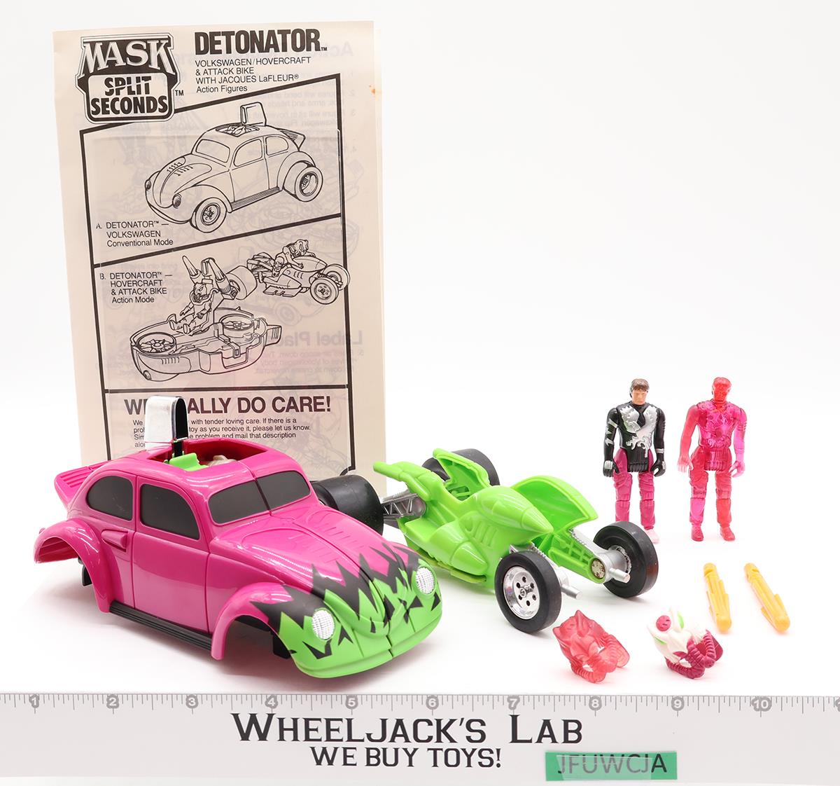 Detonator Jacques LaFleur 100% Complete W/BOX MASK M.A.S.K. 1987 Kenner Vintage