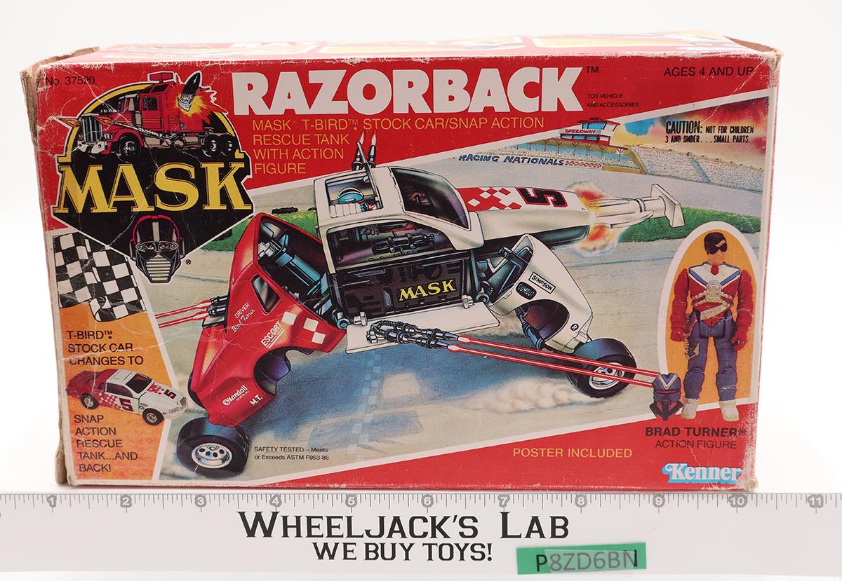 Razorback W/Brad Turner 100% Complete W/Box MASK 1987 Kenner Vintage Vehicle