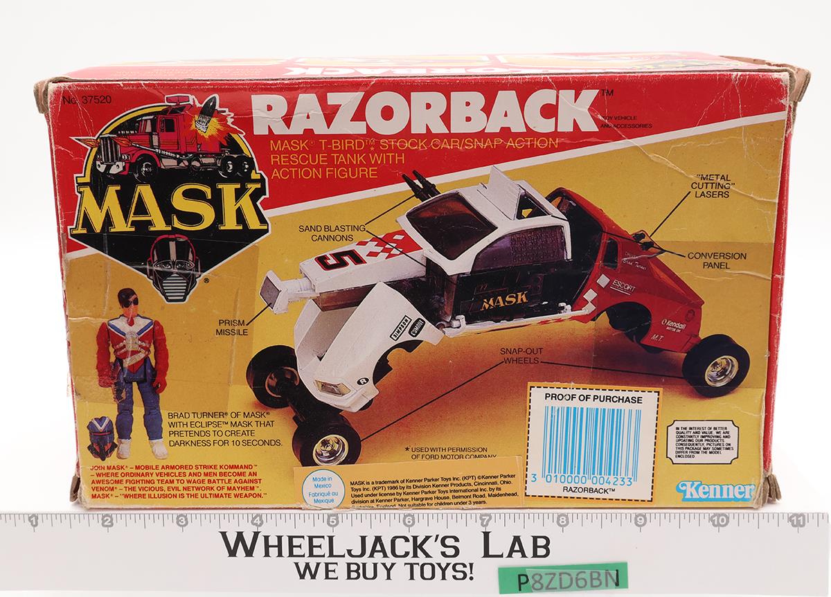 Razorback W/Brad Turner 100% Complete W/Box MASK 1987 Kenner Vintage Vehicle