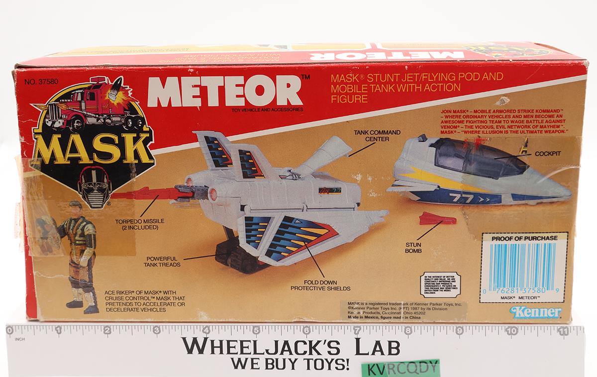 Meteor W/ Ace Riker 100% Complete W/Box & Insert MASK M.A.S.K. 1987 Kenner NM