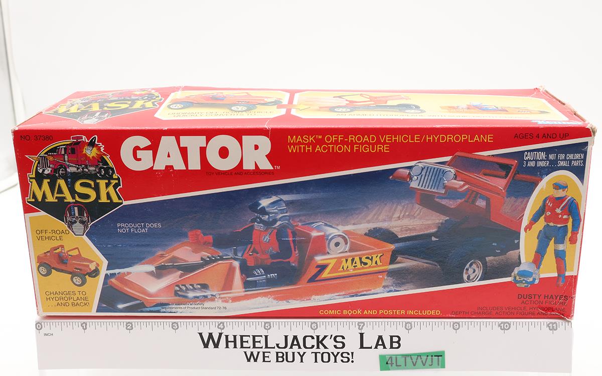 Gator Hayes 100% Complete W Box 1985 MASK Kenner Vintage Action Figure