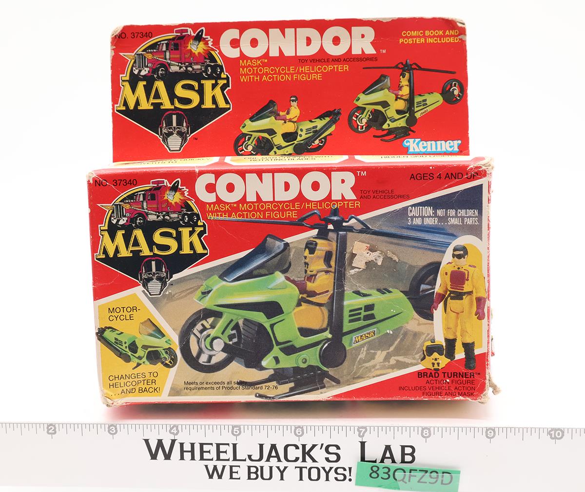 Condor Brad Turner 100% Complete W/Box MASK 1985 Vintage Vehicle