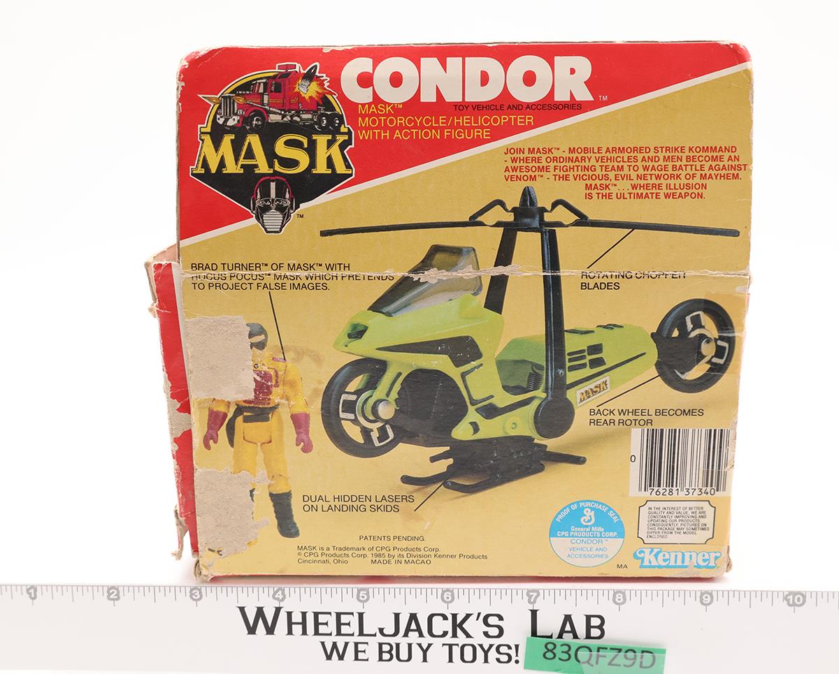 Condor Brad Turner 100% Complete W/Box MASK 1985 Vintage Vehicle