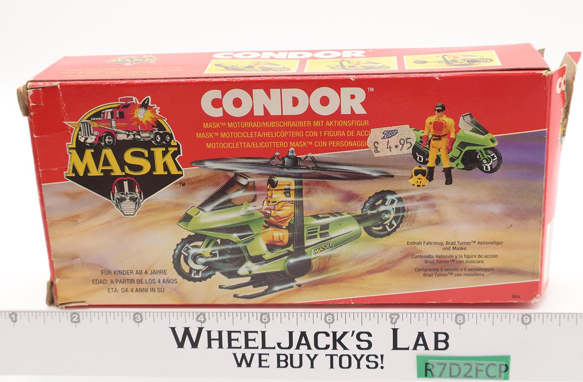 Condor Brad Turner 100% Complete W/Foreign Box MASK 1985 Vintage Vehicle