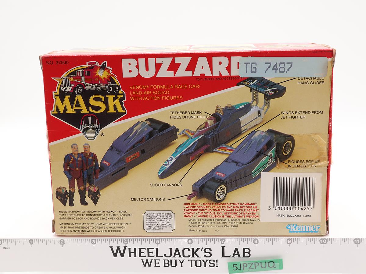 Buzzard W/ Miles & Maximus Mayhem 100% Complete W/BOX MASK M.A.S.K. 1986 Kenner