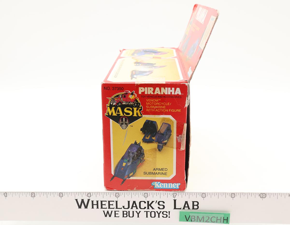 Piranha W/ Sly Rax 100% Complete W/Box M.A.S.K. Kenner 1985 Action Figure