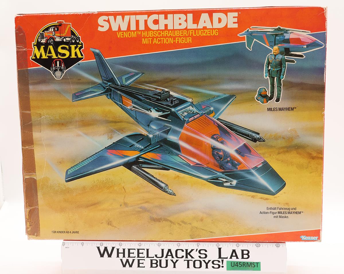 Switchblade W/ Miles Mayhem 100% Complete W/Box MASK 1985 Vintage Action Vehicle