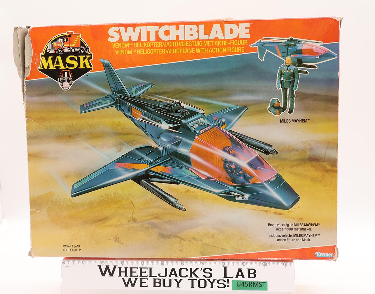 Switchblade W/ Miles Mayhem 100% Complete W/Box MASK 1985 Vintage Action Vehicle