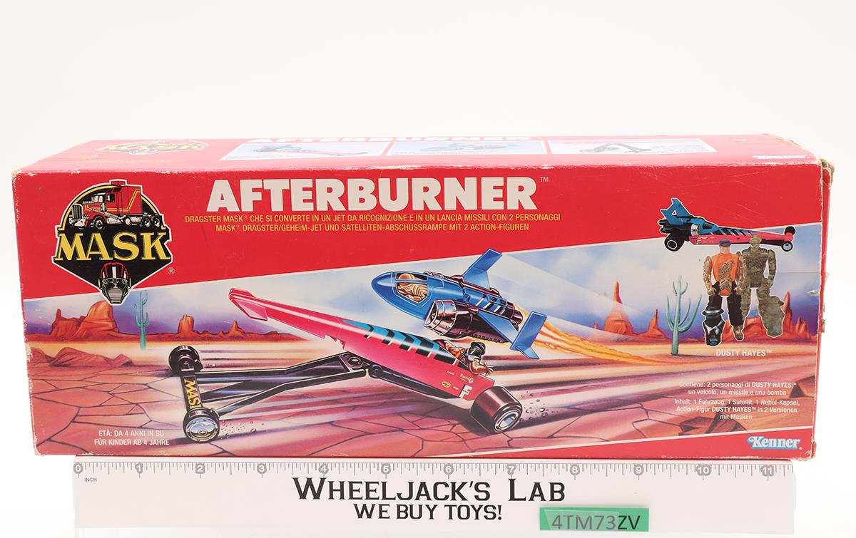 Afterburner Dusty Hayes W/BOX & INSERT COMPLETE MASK 1987 Kenner Vintage Figure
